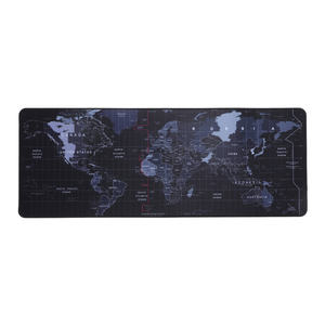 Tappetino per Mouse da ufficio per Laptop con Base in gomma antiscivolo con mappa del mondo liscia personalizzata - Product Image 1