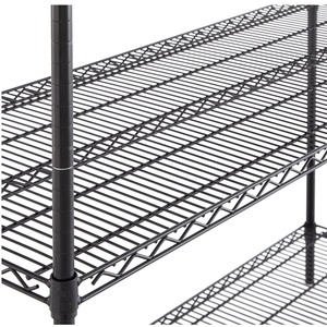 Estante de metal de 4 niveles con estantes y ruedas de alambre recubierto de epoxi para almacenamiento de baño o cocina, - Product Image 5