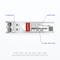 Émetteur-récepteur CWDM SFP 20km 100km 160km 1270nm 1610nm, module optique 1.25G pour nœud passif WDM, LC Duplex Monomode DDM Télécom