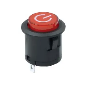 New Design Wholesale 18MM Diameter LED Round Button Type Waterproof Plastic Push Button Switch ON-OFF with 3 Pin Terminals