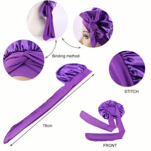 Low MOQ Free Mock up Designer Custom <b>Bonnets</b> and Satin Wraps for Outdoor & Daily Use - Product Image 5