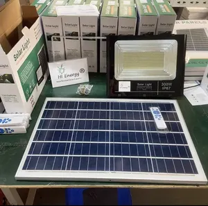 Hi Energi 200W Remote Control Luar Ruangan Surya Cahaya Tahan Air Surya Banjir Led Cahaya Taman Surya Led Proyektor 300W