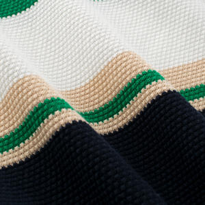 Suéter de punto a rayas para niños y niñas, jersey de cuello redondo de algodón 100% Unisex para invierno - Product Image 5