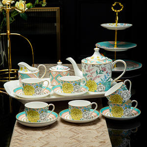 Fashionable Pastoral Style Bone China Cold Water Bottle Household Teapot Green Tea Buckwheat Teapot High Color Value Fruit - Product Image 3