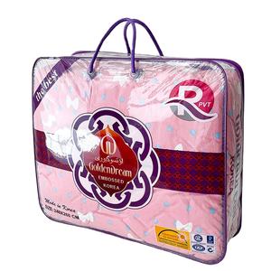 Literie à fermeture éclair en plastique transparent personnalisé oreiller housse <span class=keywords><strong>de</strong></span> couette sac fourre-tout emballage avec poignée en corde sac <span class=keywords><strong>de</strong></span> rangement - Product Image 3