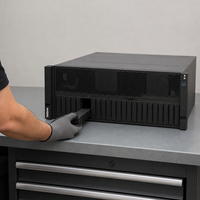 Serveur en rack SR860P 4x Gold 6230 80 cœurs 64 Go 3x 2400 Go RAID5 Centre de données d'entreprise