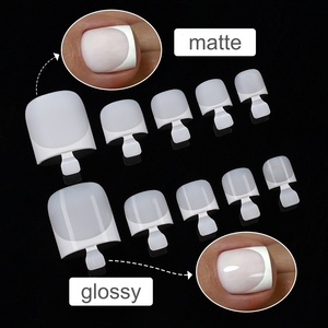 Uñas postizas de <span class=keywords><strong>gel</strong></span> de marca privada, 150 unidades, puntas cuadradas cortas, sistema de extensiones de uñas de <span class=keywords><strong>gel</strong></span> suave, uñas a presión <span class=keywords><strong>para</strong></span> <span class=keywords><strong>pies</strong></span> - Product Image 2