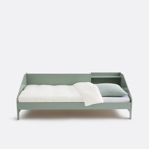 Lit simple en bois avec espace de rangement, meubles de chambre multifonctionnels pour enfants, adultes et personnes âgées - Product Image 1