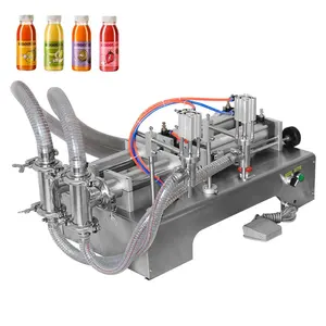 Semi Automatic Liquid Detergent Filling Machine with Double Filling Nozzles