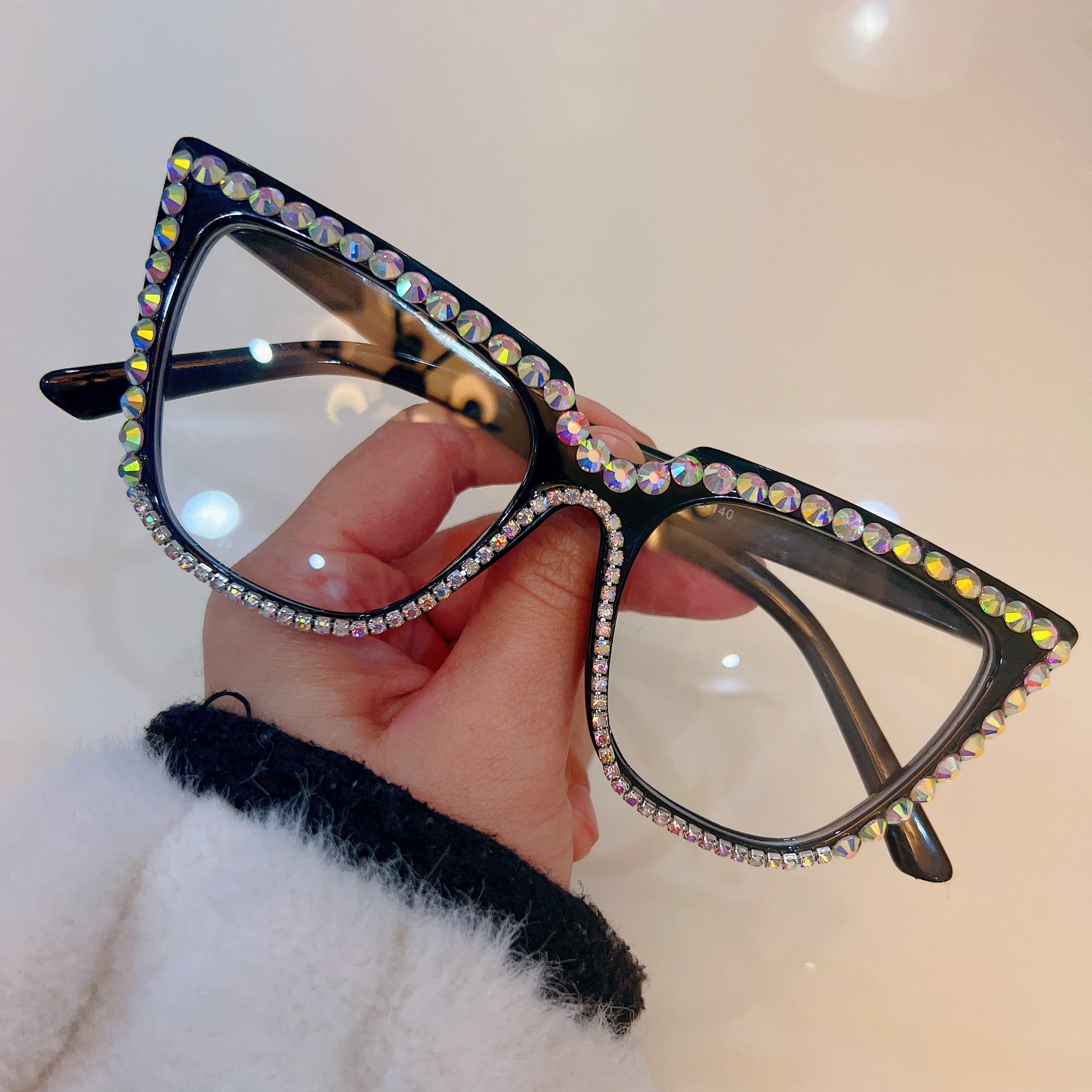 Occhiali Da Vista Oversize Vintage Occhio Di Gatto | Montatura Trasparente Spessa Per Donna | SPEXX Eyewear Stile Retrò - Foto 4