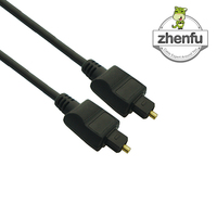 Câble audio-vidéo numérique stéréo Toslink à fibre optique noir, directement de l'usine, pour lecteur DVD, récepteur AV, PS4, décodeur