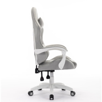 Siège haut de gamme réglable en hauteur pivotant chaise de Table d'ordinateur ergonomique inclinable chaise de jeu en tissu de velours gris