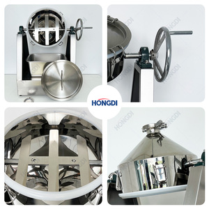 Mezclador de Polvo Manual Portátil de 3 kg, Mezcladora de Doble Cono Pequeña para Laboratorio, para Mezclas Precisas en Investigación Científica - Product Image 5