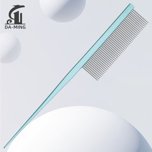 Pettine a Punta e Pettine Distanziatore in Acciaio Inossidabile per Gatti, Strumento per Acconciature, Annodatura e Pulizia del Pelo, Pettine per la Bellezza - Product Image 1