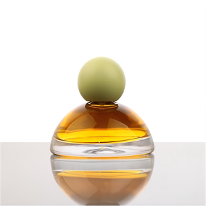 Flacone di Profumo in Vetro Trasparente a Forma di Pupazzo di Neve Semicircolare HF da 30ml 100ml con Pompa Spray Serigrafata e Tappo Grande in Legno per Diffusore a <span class=keywords><strong>Bastoncini</strong></span> - Product Image 6