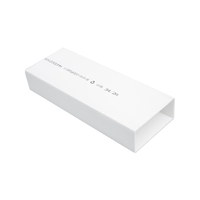Tuyau plat en PVC personnalisable de haute qualité Conduit d'air rectangulaire en plastique blanc Raccords de ventilation pour système CVC