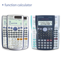 Calculatrice scientifique CTIFREE de haute qualité, prix d'usine, plastique ABS noir, 12 chiffres, alimentation solaire/piles, bureau, CE RoHS/FCC