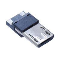 Conector Micro USB 2.0 Tipo B Macho de Bajo Precio, 5 Pines, 2 Pines, 4 Pines, Vertical, Orificio Pasante, Micro V8, para Cable de Carga y Datos