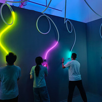 Jeu interactif de réaction à la lumière LED, jeu de défi de mémoire lumineux pour aire de jeux intérieure, salle de jeux, team building
