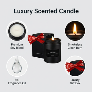 <span class=keywords><strong>Bougie</strong></span> parfumée artisanale de luxe dans un bocal en verre personnalisé, cire de soja biologique, étiquette privée, pour coffret cadeau de la Saint-Valentin, aromathérapie - Product Image 1