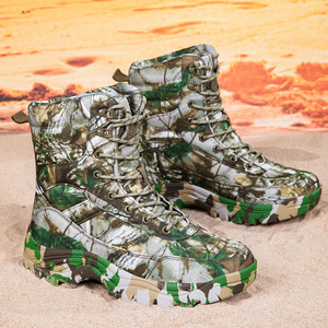 Stivali da Lavoro Vintage in Vera Pelle <span class=keywords><strong>Militari</strong></span> Camouflage Britannici con Punta Alta da Uomo per Primavera/Autunno 2024 - Collezione Transfrontaliera - Product Image 1