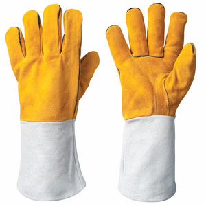 Guantes de Soldadura de Cuero de Último Diseño a Precio de Mayoreo, Guantes de Soldadura Impermeables de Buena Calidad para Hombre - Product Image 1