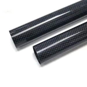 Light Weight Carbon Tube Shaft 40mm 50mm 60mm 70mm 80mm 2 Meters long Carbon Fiber Tubing