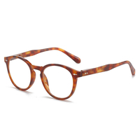Lunettes de lecture unisexes pour hommes et femmes, montures rondes rétro en PC, anti-lumière bleue