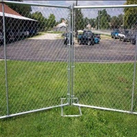 Clôture temporaire de haute qualité en chaîne maillée pour la construction, panneaux de clôture galvanisés à chaud, barrière de sécurité portable