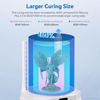 Mesin Pembersih dan Pengeras Resin 7.5L untuk Model Cetak 3D LCD/SLA/DLP