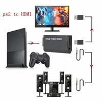 Pour adaptateur de convertisseur Audio vidéo PS2 vers HDTV 480i/480p/576i avec sortie Audio 3.5mm prenant en charge tous les Modes d'affichage PS2