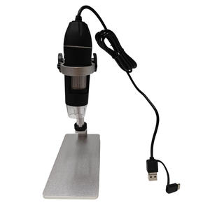 包帯繊維ガーゼ織り綿球構造用のポータブルHD顕微鏡、8つの調整可能なLED付き - Product Image 3