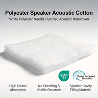 Rembourrage acoustique en fibre de polyester thermocollée pour l'amélioration des basses des enceintes et l'amélioration de la réponse des basses en audio domestique