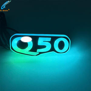 Nouvelle Lumière LED RVB 12V Haute Luminosité à Effet de Chasse et Clignotant, Contrôlée par APP, Étanche, pour Emblème de Voiture Infiniti Q50 – Accessoire <span class=keywords><strong>Auto</strong></span> de Rétrofit - Product Image 5