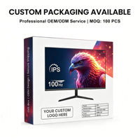 Moniteur d'ordinateur IPS 24 pouces 100 Hz, ultra-fin, sans bordure, FHD 1080P, écran de bureau, écran PC, prise en charge de la personnalisation OEM/ODM