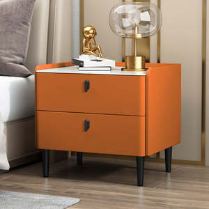 Modern Luxury Solid Wood Smart Bedside Table Wireless Charging <strong>Nightstand</strong> With Storage Good Price Home Furniture Bedroom - Product Image 2