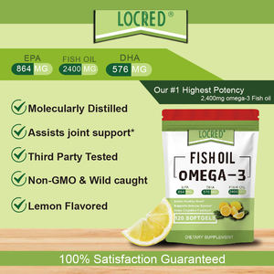 Suplemento de <span class=keywords><strong>Omega</strong></span> <span class=keywords><strong>3</strong></span> sin OGM de etiqueta privada Gel suave de aceite de pescado purificado de aguas profundas concentrado EPA DHA Soporte de salud para adultos - Product Image 6