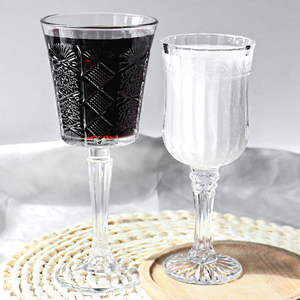 Verre à <span class=keywords><strong>vin</strong></span> en cristal de luxe 290 ml, style nordique classique sculpté, pour fêtes et banquets, avec <span class=keywords><strong>pied</strong></span> haut - Product Image 6