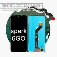 Tecno Spark 6 Go KE5 Remplacement de l'écran du téléphone portable Écran tactile LCD Assemblage Pièces de téléphone