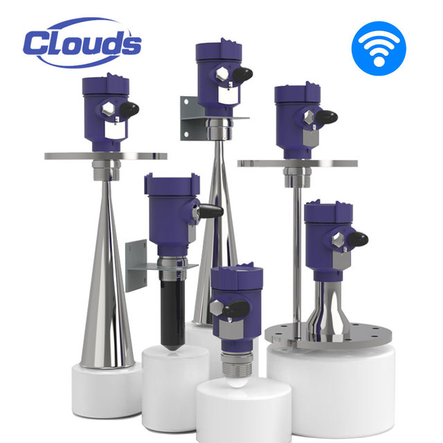 80GHz FMCW Wireless Radar Level Transmitter Sensor Continuous Non-Contact Measurement 2mm Accuracy Customizable Communication