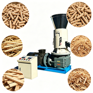 <span class=keywords><strong>Presse</strong></span> à granulés à matrice plate 15-22KW pour la transformation alimentaire |   Convertissez les déchets de production (pommier, balles de pomme) en combustible biomasse - Product Image 1