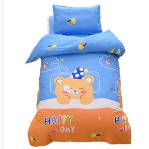 Fundas de Edredón de Algodón Puro al por Mayor y Juegos de Cama Infantiles de Tres Piezas con Dibujos Animados - Product Image 1