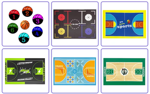 Alfombrilla de Entrenamiento de Baloncesto Antideslizante Personalizada <span class=keywords><strong>al</strong></span> por Mayor, Sistema de Entrenamiento, Alfombrilla de Goma Silenciosa para Práctica de Baloncesto en Casa para Niños - Product Image 2