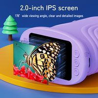 Lupa Digital para Niños 1000X con Cámara 1080P, Luz LED, Juguete Educativo de Ciencia para Uso en Casa y Escuela