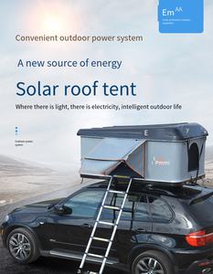 Tentes solaires d'extérieur pour le camping Tente de toit ouverte en ABS pliable 4wd pour véhicules Cvt Tente de toit rigide en ABS avec système solaire - Product Image 3