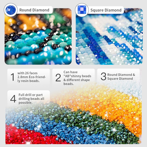 Kit de <span class=keywords><strong>Pintura</strong></span> de Diamantes DIY al por Mayor, 6 Piezas, para Adultos, 5D, Taladro Completo, Arte de Diamantes con Diseño de Ciprés de Van Gogh Post-Impresionista - Product Image 2