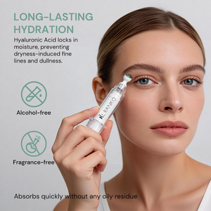 Sérum Contour des Yeux Anti-Rides Personnalisé OEM avec Tête <span class=keywords><strong>de</strong></span> Massage à Billes, Raffermissant, Liftant, Anti-Cernes, Vitamine C, Acide Hyaluronique, Marque Privée - Product Image 2
