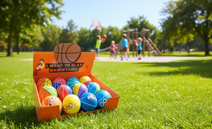Palla da basket rimbalzante per bambini da 2 a 4 anni, in materiale TPE, divertente gioco all'aperto - Product Image 2