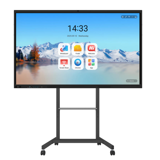 Factory New Google EDLA Certified 75 Inch 4K Interactive Whiteboard with AI Function and 20-40 Touch Points