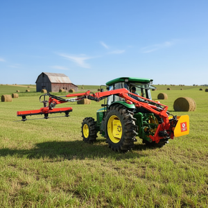 Débroussailleuse montée sur <span class=keywords><strong>tracteur</strong></span> agricole |   <span class=keywords><strong>Tondeuse</strong></span> à bras déporté pour la coupe de l'herbe et des arbustes sur terrain accidenté, certification CE - Product Image 4